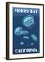 Morro Bay, California - Jellyfish-Lantern Press-Framed Art Print