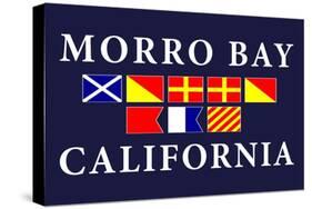 Morro Bay, California - Nautical Flags-Lantern Press-Stretched Canvas