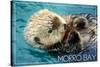 Morro Bay, California - Sea Otter-Lantern Press-Stretched Canvas