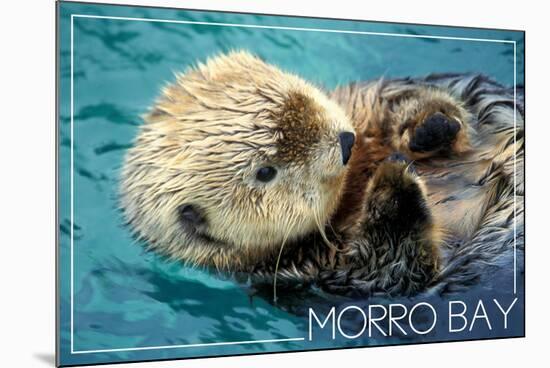 Morro Bay, California - Sea Otter-Lantern Press-Mounted Premium Giclee Print
