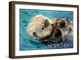 Morro Bay, California - Sea Otter-Lantern Press-Framed Art Print