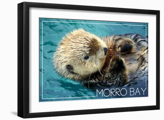 Morro Bay, California - Sea Otter-Lantern Press-Framed Art Print