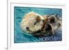 Morro Bay, California - Sea Otter-Lantern Press-Framed Art Print