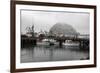 Morro Rock in Fog-Stuart-Framed Photographic Print