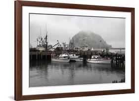 Morro Rock in Fog-Stuart-Framed Photographic Print