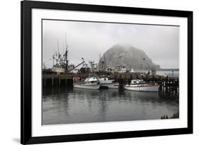 Morro Rock in Fog-Stuart-Framed Photographic Print