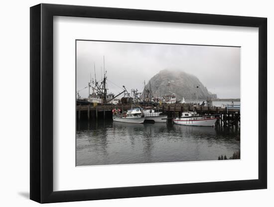 Morro Rock in Fog-Stuart-Framed Photographic Print