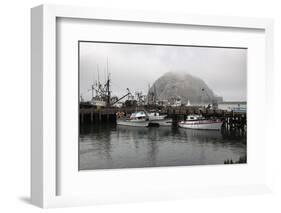 Morro Rock in Fog-Stuart-Framed Photographic Print