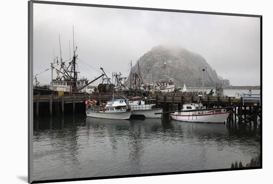 Morro Rock in Fog-Stuart-Mounted Photographic Print