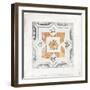 Morrocan Coral IV-Tom Reeves-Framed Art Print