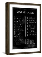 Morse Code Chart-Vision Studio-Framed Art Print