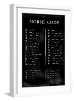 Morse Code Chart-Vision Studio-Framed Art Print