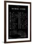 Morse Code Chart-Vision Studio-Framed Art Print