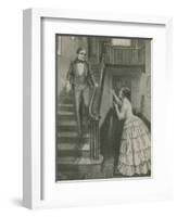 Morse Hears the Wonderful News-Charles Mills Sheldon-Framed Giclee Print