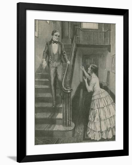 Morse Hears the Wonderful News-Charles Mills Sheldon-Framed Giclee Print