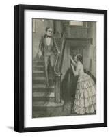 Morse Hears the Wonderful News-Charles Mills Sheldon-Framed Giclee Print