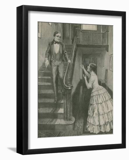 Morse Hears the Wonderful News-Charles Mills Sheldon-Framed Giclee Print