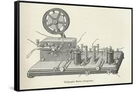 Morse's Telegraph Receiver-Science, Industry and Business Library-Framed Stretched Canvas