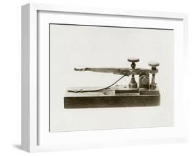 Morse Telegraph Key-Miriam and Ira Wallach-Framed Photographic Print