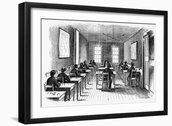 Morse Telegraph Operating Room, Cincinnati, Ohio, USA, 1859-null-Framed Giclee Print