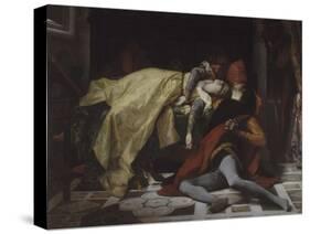 Mort de Francesca de Rimini et de Paolo Malatesta-Alexandre Cabanel-Stretched Canvas