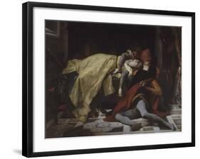 Mort de Francesca de Rimini et de Paolo Malatesta-Alexandre Cabanel-Framed Giclee Print