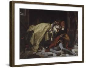 Mort de Francesca de Rimini et de Paolo Malatesta-Alexandre Cabanel-Framed Giclee Print