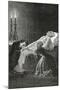 Mort De Jean Valjean Entre Cosette Et Marius - Illustration from Les Misérables,19th Century-Alphonse Marie de Neuville-Mounted Giclee Print