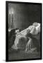 Mort De Jean Valjean Entre Cosette Et Marius - Illustration from Les Misérables,19th Century-Alphonse Marie de Neuville-Framed Giclee Print