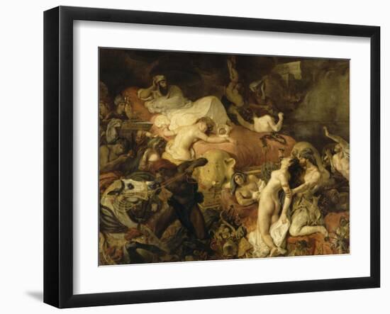 Mort de Sardanapale-Eugene Delacroix-Framed Giclee Print