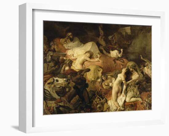 Mort de Sardanapale-Eugene Delacroix-Framed Giclee Print