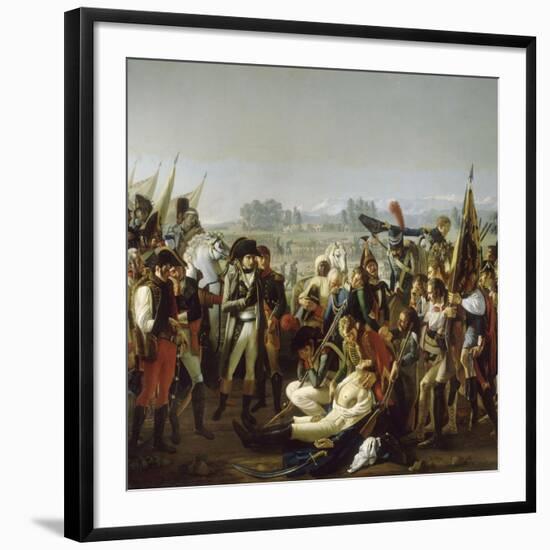 Mort du général Desaix à la bataille de Marengo le 14 juin 1800-Jean Broc-Framed Giclee Print