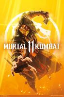 MORTAL KOMBAT 11 - KEY ART-null-Lamina Framed Poster