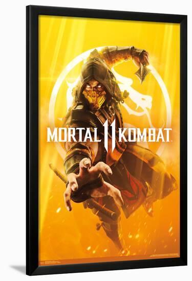 MORTAL KOMBAT 11 - KEY ART-null-Lamina Framed Poster