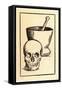 Mortar Pestle and Skull-null-Framed Stretched Canvas