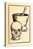 Mortar Pestle and Skull-null-Stretched Canvas
