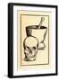 Mortar Pestle and Skull-null-Framed Art Print