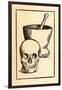 Mortar Pestle and Skull-null-Framed Art Print