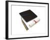 Mortarboard and Diploma-Lew Robertson-Framed Photographic Print