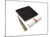 Mortarboard and Diploma-Lew Robertson-Mounted Photographic Print