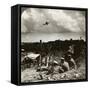 Mortars in the Trenches, World War I, 1914-1918-null-Framed Stretched Canvas