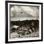 Mortars in the Trenches, World War I, 1914-1918-null-Framed Photographic Print