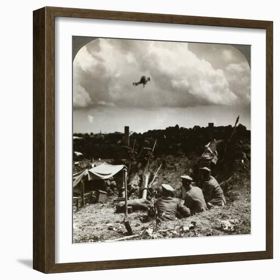 Mortars in the Trenches, World War I, 1914-1918-null-Framed Photographic Print
