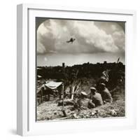 Mortars in the Trenches, World War I, 1914-1918-null-Framed Photographic Print