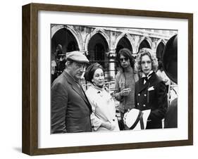 MORTE A VENEZIA / MORT A VENISE, 1971 directed by LUCHINO VISCONT On the set, Luchino Visconti and -null-Framed Photo