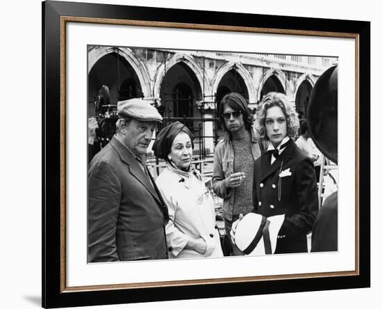 MORTE A VENEZIA / MORT A VENISE, 1971 directed by LUCHINO VISCONT On the set, Luchino Visconti and -null-Framed Photo