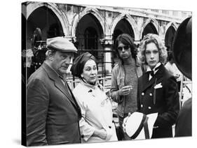 MORTE A VENEZIA / MORT A VENISE, 1971 directed by LUCHINO VISCONT On the set, Luchino Visconti and -null-Stretched Canvas