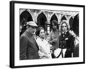 MORTE A VENEZIA / MORT A VENISE, 1971 directed by LUCHINO VISCONT On the set, Luchino Visconti and -null-Framed Photo