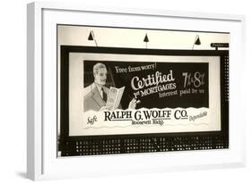 Mortgage Billboard-null-Framed Art Print