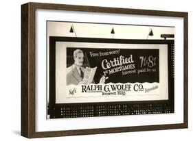 Mortgage Billboard-null-Framed Art Print